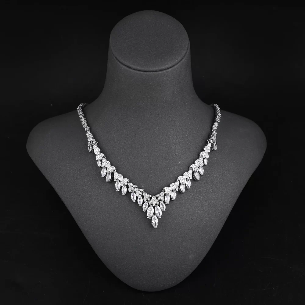 Fashion CZ Cubic Zirconia Women Necklace Set Jewelry Wedding Bridal Party Dubai Jewelry Sets Jewellery - Image 3